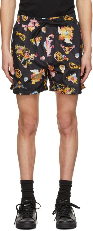 Versace Jeans Couture Black Paisley Shorts