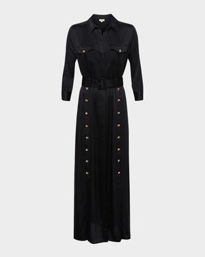 Uriah Belted Maxi Shirtdress