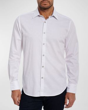 Men's Highland Stretch Cotton Jacquard Sport Shirt