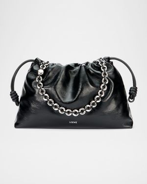 Flamenco Large Shoulder Bag in Nappa Leather