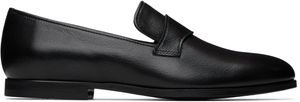A.P.C. Black Anastasia Barbieri Edition Leather Loafers