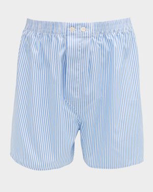 Men's James Classic Fit Cotton Stripe Boxer Shorts