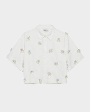 Cosmo Embellished Camp Shirt