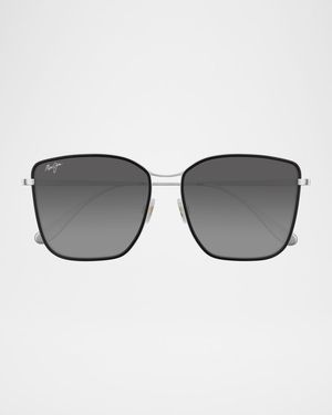 Men's Tiger Lily Titanium and Acetate Square Sunglasses