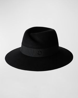 Virginie Water-Resistant Wool Felt Fedora Hat