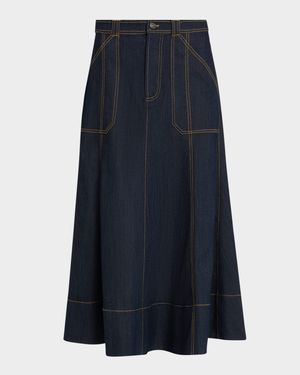 Benji Denim Maxi Skirt