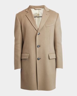 Men's Wool and Cashmere Double-Face Top Coat
