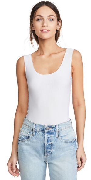 Commando Butter Tank Bodysuit Black L