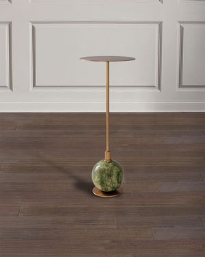 Boston Martini Table, Green Marble