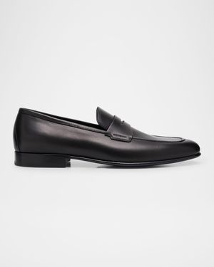 Men's Banks Leather Penny Loafers