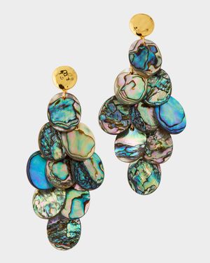 Abalone Shell Chandelier Earrings