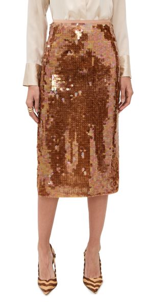 BAUM UND PFERDGARTEN Shania Sequin Skirt Burro Camel 38