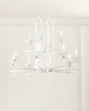 Bamboo 12-Light 2-Tier Chandelier