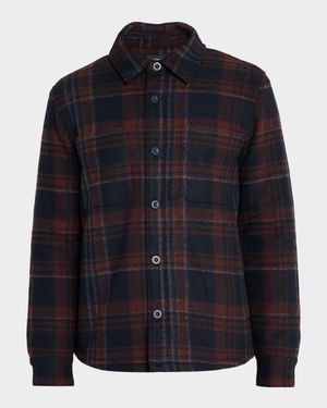 Men's Plaid Shirt Jacket