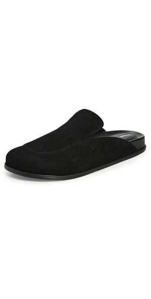 Larroudé Larroude x Parke Clogs Heavy Suede Black 8.5