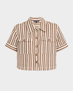 Bouvier Stripe Short-Sleeve Top