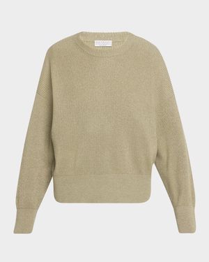 Sparkling Cashmere Winter Vanise Crewneck Sweater