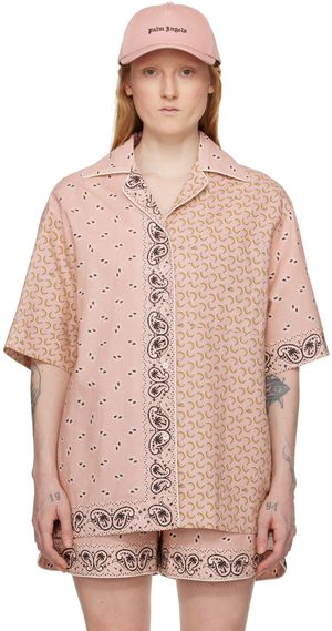 Palm Angels Pink Paisley Shirt