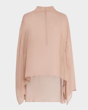 Lightweight Georgette Oversized Cape Top