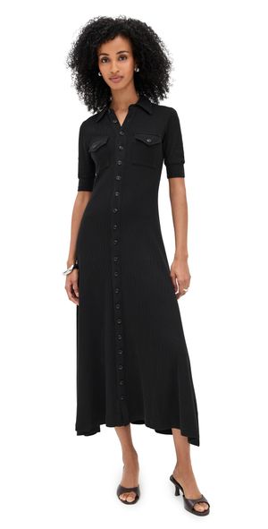Citizens of Humanity Amina Polo Dress Black XS