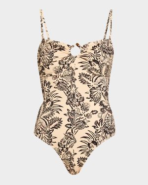 Hydra Staples Bandeau One-Piece Swimsuit