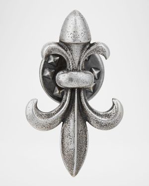 Men's Sterling Silver Fleur De Lis Pin