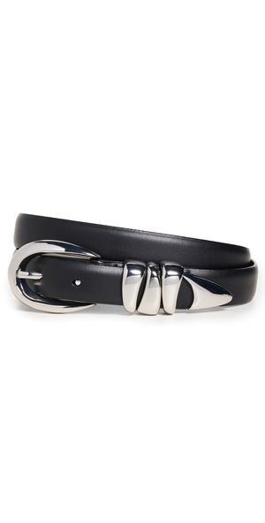 Madewell Triple Metal Keeper Belt True Black XL