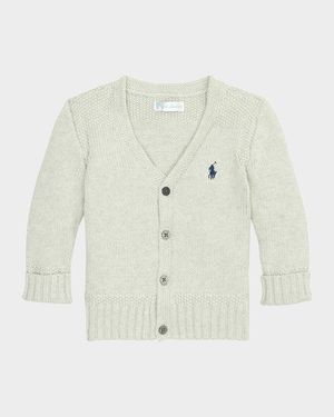Boy's Cotton Cardigan, Size 3M-24M