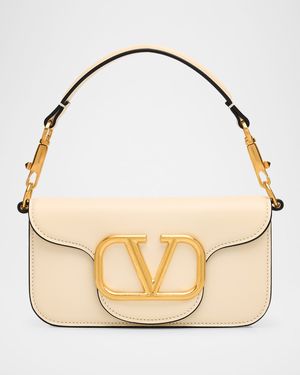 Loco Small VLOGO Calfskin Shoulder Bag