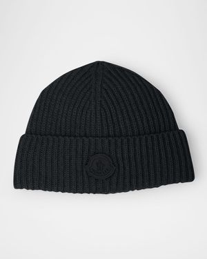 Ribbed Logo Beanie