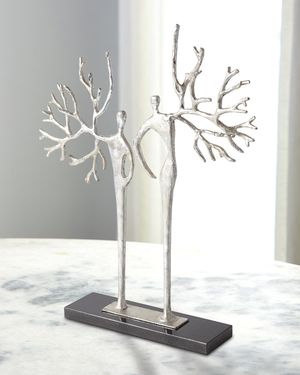 Branch Man and Woman Sculpture
