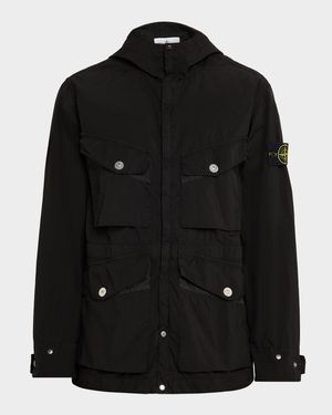 Men's Lightweight Water Resistant Short Parka