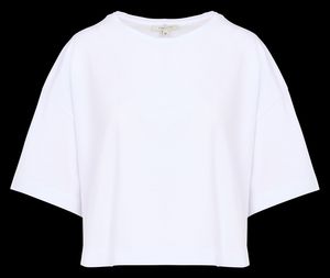 Humility - Tee-shirt oversize col rond en coton bio - Taille XL - Blanc