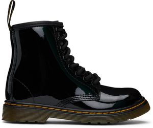 Dr. Martens Big Kids Black 1460 Patent Leather Lace Up Boots