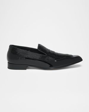 Men's Artie Beaded Leather Loafers