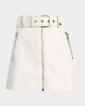 Saffira Vegan Leather Mini Skirt