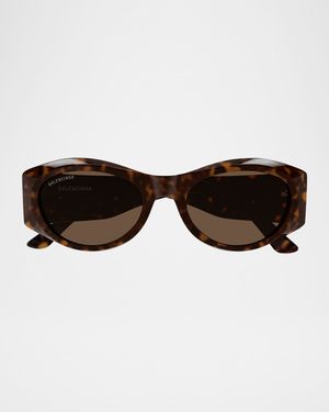 BB0396SK Acetate Oval Sunglasses