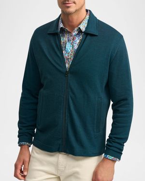 Men's Dorven Cotton Knit Full-Zip Sweater