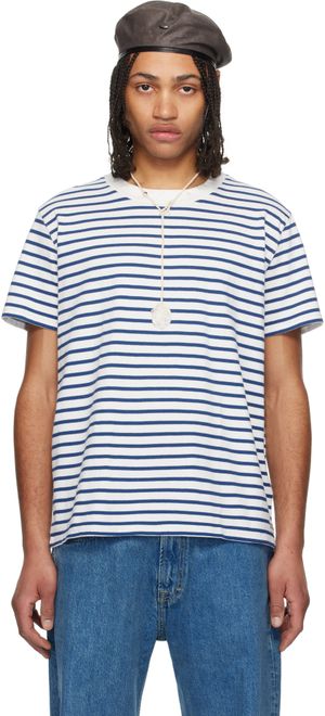 OUR LEGACY White & Blue Bliss T-shirt