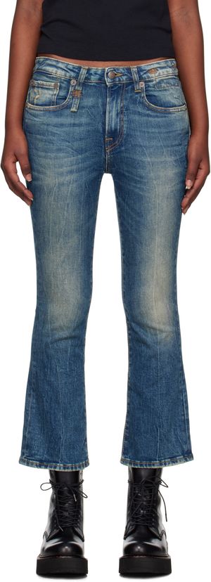 R13 Blue Kick Fit Jeans