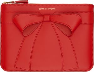 COMME des GARÇONS WALLETS Red Big Bow Pouch