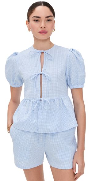 o. p.t Una Set Blue Gingham M