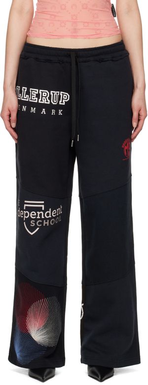 Marine Serre Black Regenerated Graphic Sweatshirts Sweatpants