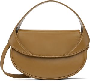 BY FAR Brown Hari Creased Leather Bag