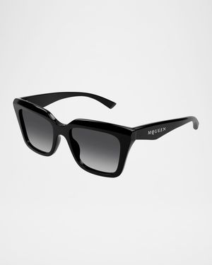 Logo Rectangle Acetate Sunglasses