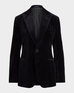 Men's Gregory Hand-Tailored Velvet Dinner Jacket