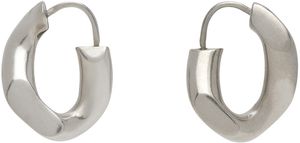 Maison Margiela Silver Hoop Earrings