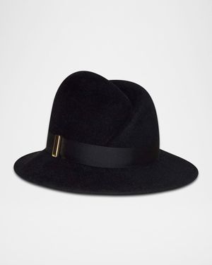 Nell Rabbit Hair Fedora Hat
