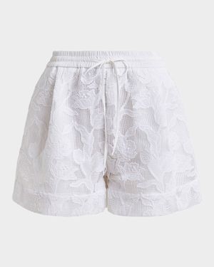 Hazer Floral Lace Shorts