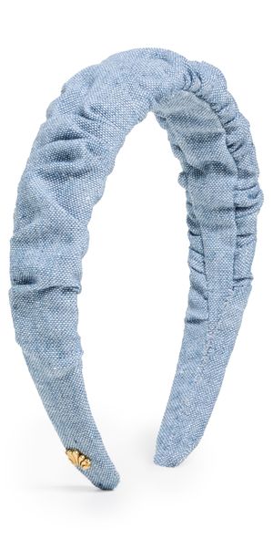 Lele Sadoughi Kelly Ocean Weave Headband Stone Blue One Size